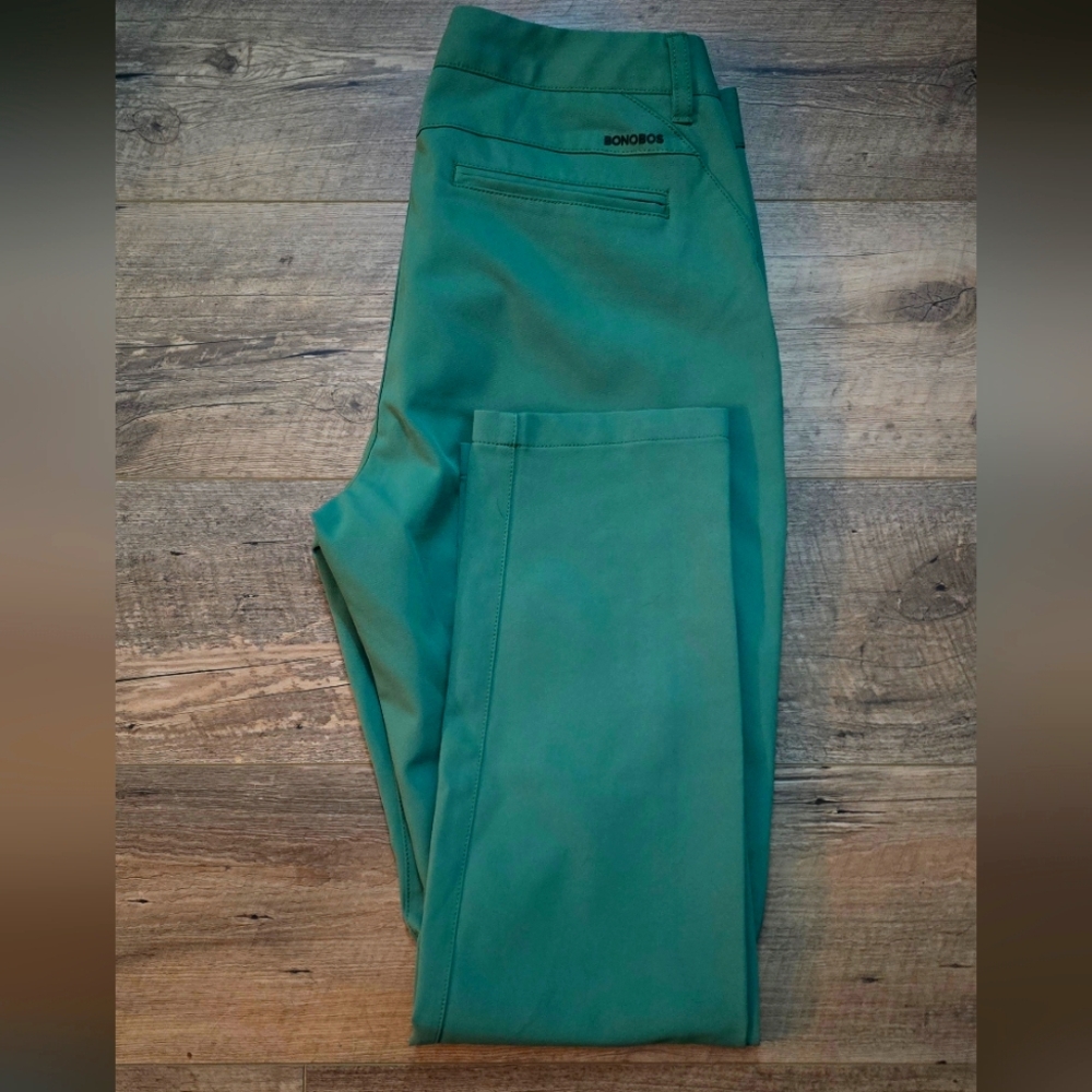 Bonobos Highland Tour Mens Golf Pants 30x30 Slim Taper Green